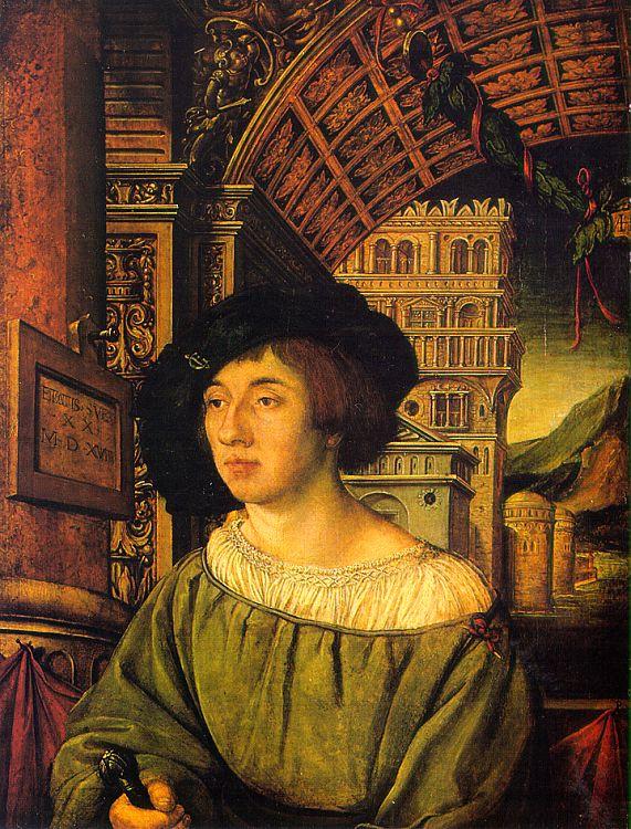 Ambrosius Holbein Portrait of a Young Man oil painting picture
